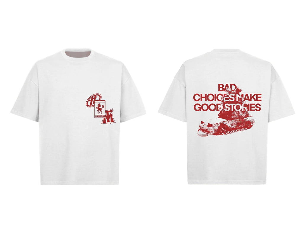 1CRASH WHITE T-SHIRT