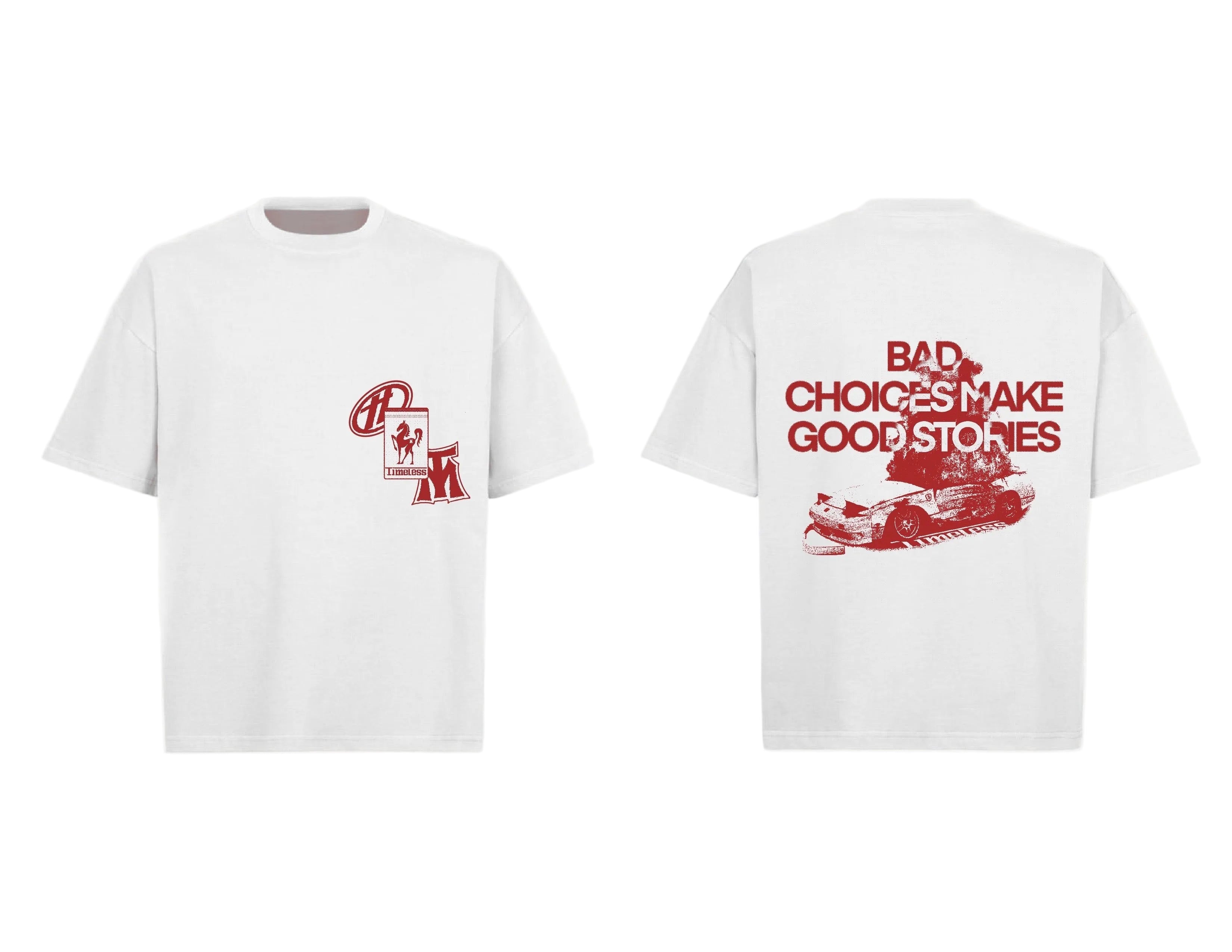 1CRASH WHITE T-SHIRT